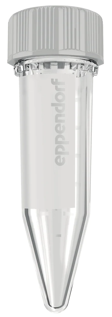 艾本德Eppendorf Tubes? 5.0 mL 帶螺旋蓋, 5.0 mL, 無菌、無熱原, 無RNase和DNase, 無DNA, 無色, 200 個 (2 包 × 100 個)貨號 00301