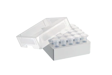 艾本德儲存盒 5 × 5, 可放置 25  個試管，5  mL，4  件，高 64  mm，2.5  英寸，聚丙烯材料，可耐受最低 -86  °C，可高溫高壓滅菌，帶蓋子并具有數(shù)字字母標(biāo)識